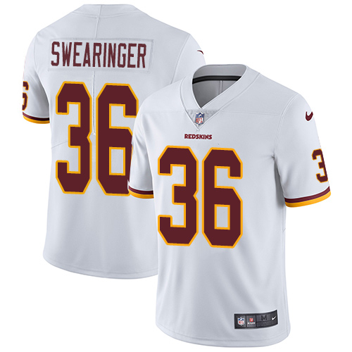 Nike Redskins #36 D.J. Swearinger White Youth Stitched NFL Vapor Untouchable Limited Jersey